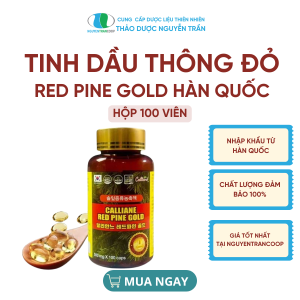 Tinh Dầu Thông Đỏ Red Pine Gold ( Hộp 100 viên ) Nội Địa Hàn Quốc