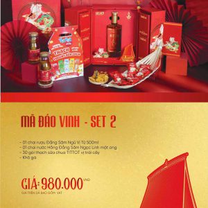 Quà tết 2026 Sâm Ngọc Linh - SET2 Mã Đáo Vinh | Quà Tặng Doanh Nghiệp